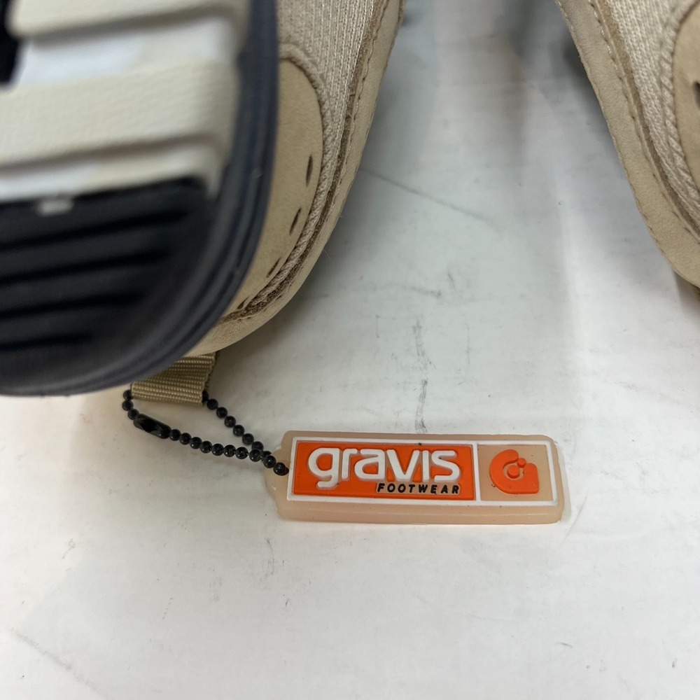 Gravis Nineteen Sneakers Men's 8.5 Tan Suede Black Laces Skate Style VTG NIB - Picture 14 of 15